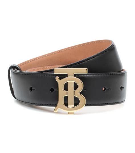 fibbia coniata burberry|Leather belt Burberry Beige size M International in Leather.